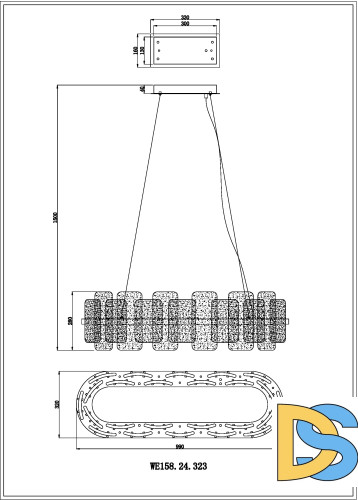 Подвесная люстра Wertmark Nelly WE158.24.323