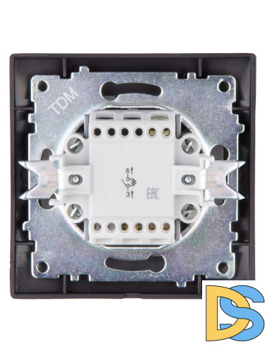 Выключатель одноклавишный с подсветкой Лама TDM Electric SQ1815-0504