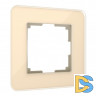 Рамка из стекла на 1 пост Elite айвори W0012443