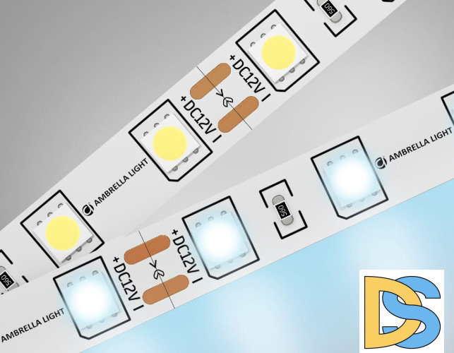 Светодиодная лента Ambrella Light LED Strip 12В 5050 14,4Вт/м 6500K 5м IP20 GS2003