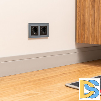 Рамка на 2 поста (серый,стекло) W0021115