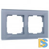 Рамка на 2 поста (серый,стекло) W0021115