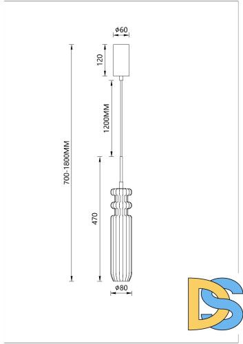 Подвесной светильник Arte Lamp Crystal A2942SP-1PB