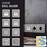 Розетка USB в алюминиевой рамке серебристая Vesta-Electric Exclusive Silver Metallic