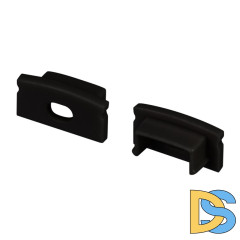 Заглушка Arlight LINE-1708 BLACK с отверстием 040315