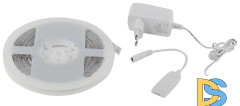 Комплект светодиодной ленты Эра 12В 5050 7,2Вт/м RGB 5м IP65 5050-30-RGB-IP65-Wifi-5m (12V) Б0043446
