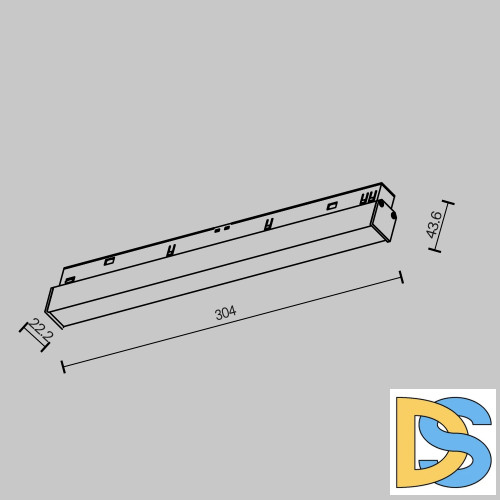 Трековый магнитный светильник Maytoni Basis TR030-2-12W2.7K-B