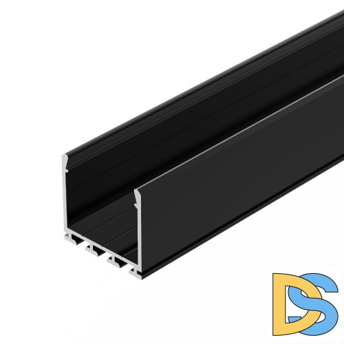 Алюминиевый профиль Arlight PLS-LOCK-H25-3000 ANOD Black 044847