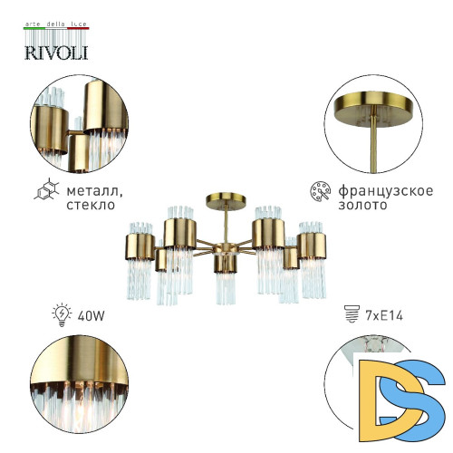 Люстра на штанге Rivoli Donna 3149-307 Б0055535