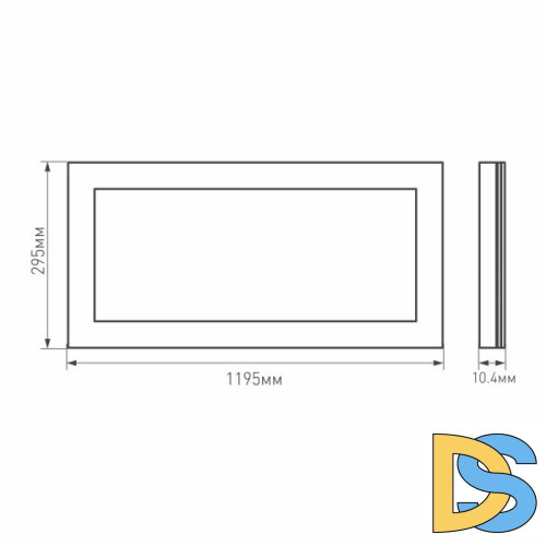 Светодиодная панель Arlight IM-S300x1200-40W Warm3000 023155(2)