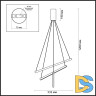 Подвесной светодиодный светильник Odeon Light Cometa 3860/39B
