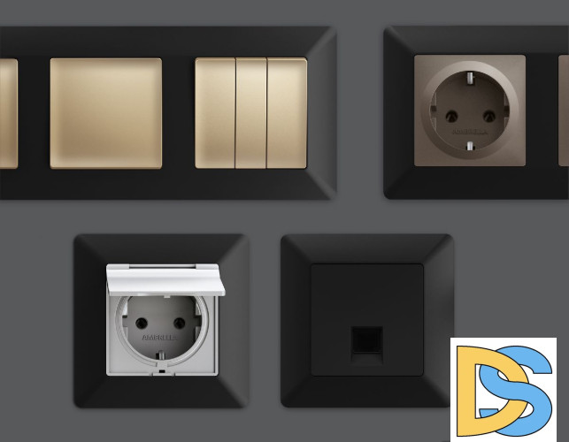 Рамка пятиместная Ambrella Volt Line AF110705