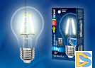 Лампа светодиодная филаментная (UL-00001371) Uniel E14 6W 4000K прозрачная LED-G45-6W/NW/E14/CL PLS02WH
