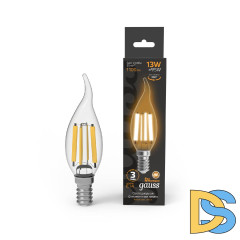 Лампа светодиодная Gauss Filament E14 13W 2700K 104801113