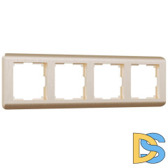 Рамка на 4 поста Werkel Stream шампань W0042111 4690389162497