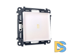 Комплект механизма 1-кл выключателя с подсветкой Ambrella Volt Alfa MA202010