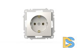 Розетка с заземлением ELBI Zena Vega 609-012500-217