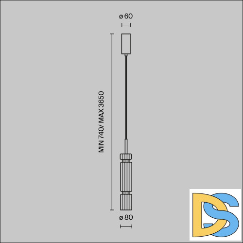 Подвесной светильник Maytoni Ordo MOD272PL-L12B3K1