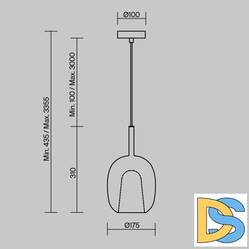 Подвесной светильник Maytoni Duality MOD271PL-01W1