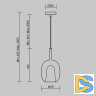 Подвесной светильник Maytoni Duality MOD271PL-01W1