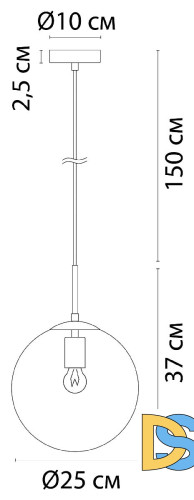 Подвесной светильник Arte Lamp Volare A1925SP-1GO