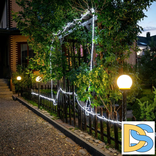 Уличная гирлянда Uniel ULD-D50 15M/С08 IP44 WHITE UL-00010907