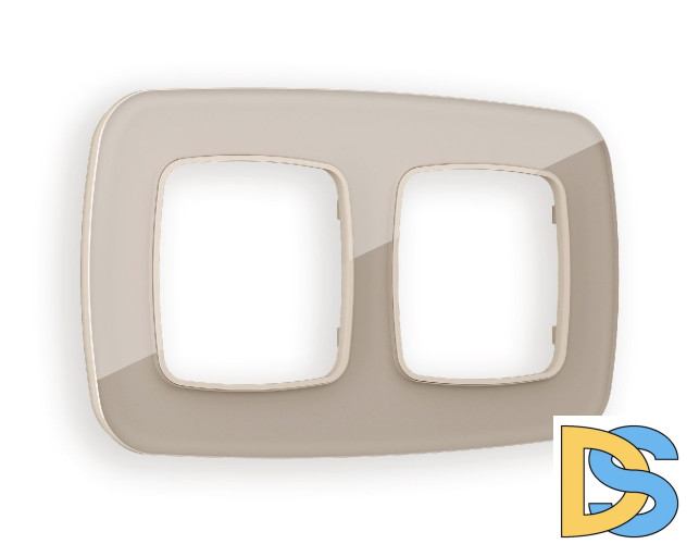 Рамка двухместная Ambrella Volt Radian OF350602