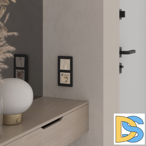 Выключатель двухклавишный проходной с подсветкой Werkel 4690389197055 W1122143 a064059