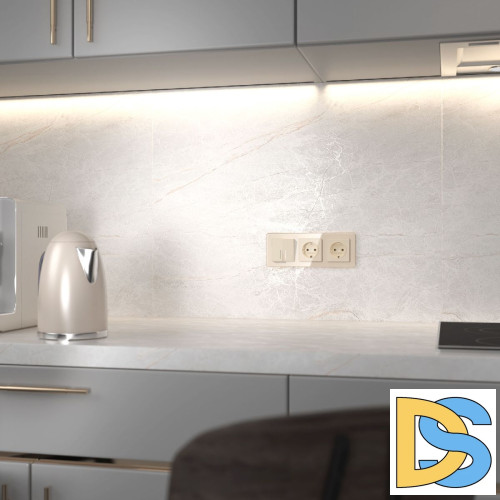 Выключатель двухклавишный проходной с подсветкой Werkel 4690389197055 W1122143 a064059