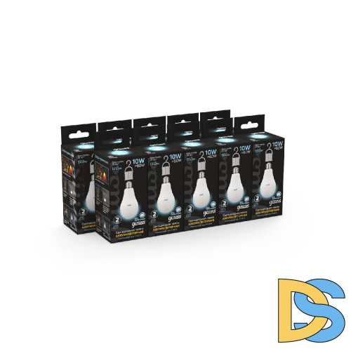 Лампа светодиодная аккумуляторная Gauss E27 10W 4100K матовая 102402200