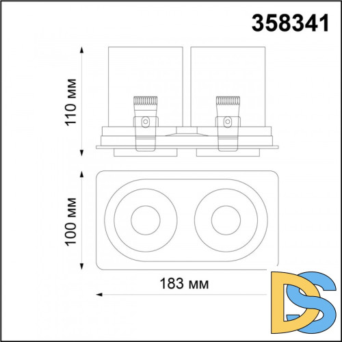 Встраиваемый светильник Novotech 358341