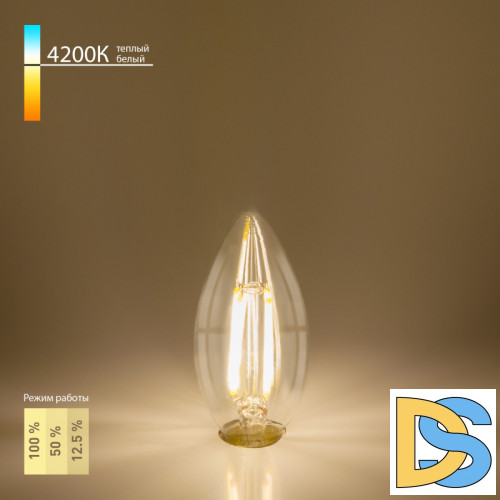 Филаментная светодиодная лампа Elektrostandard Dimmable E14 5W 4200K 4690389050701