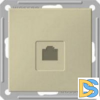 Розетка компьютерная 1-ая кат.5е, RJ-45 (интернет), Шампань, серия Wessen 59, Schneider Electric