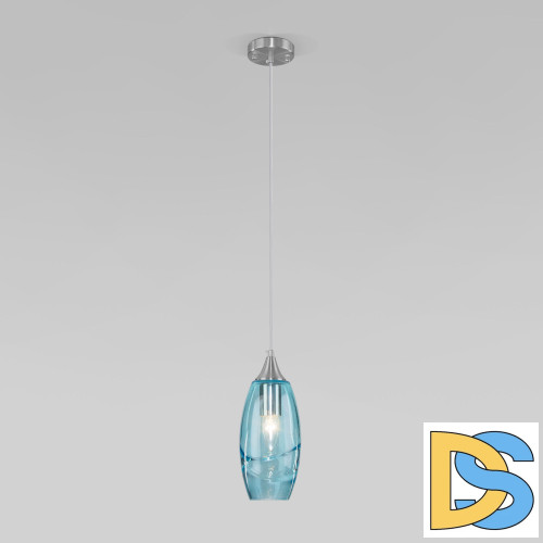 Подвесной светильник Eurosvet Lotus 50222/1 голубой