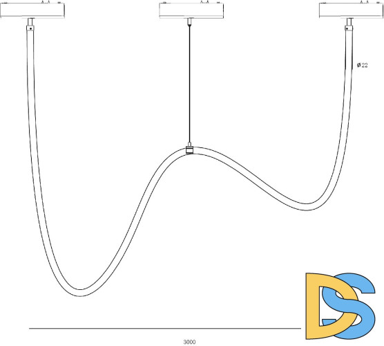 Трековый светильник SWG PRO SL-SLIM-360WH-42-CCT 022107
