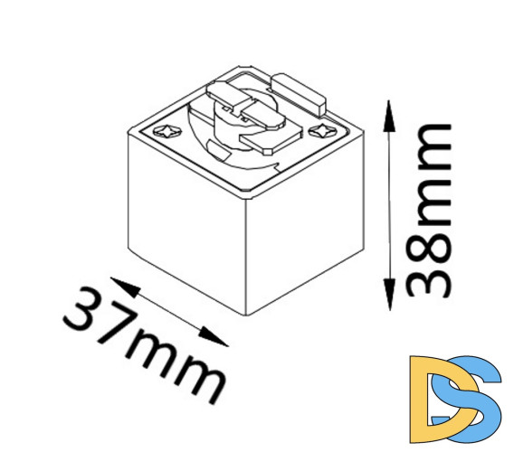 Адаптер для однофазного шинопровода Crystal Lux CLT 0.212 CLT 0.212 03 BL