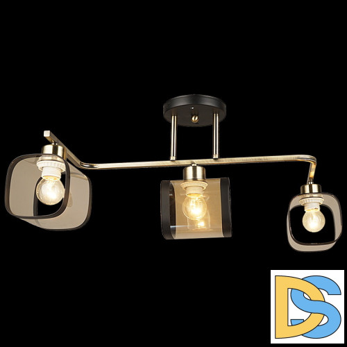 Потолочная люстра Reluce 04226-0.3-03 AB+BK