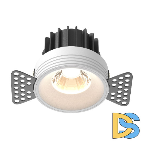 Встраиваемый светильник Maytoni Round DL058-12W3K-TRS-W