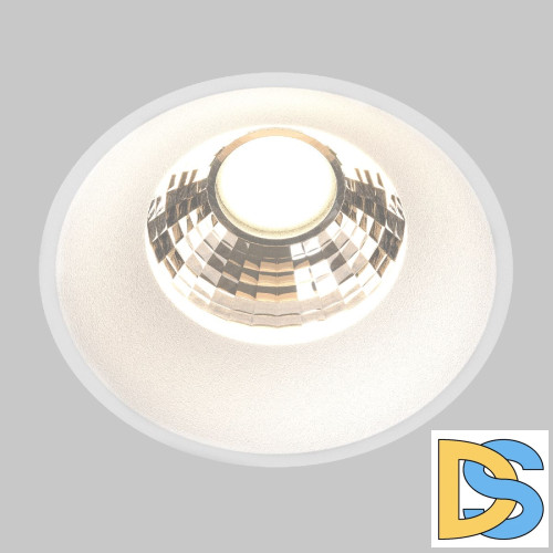 Встраиваемый светильник Maytoni Round DL058-12W3K-TRS-W
