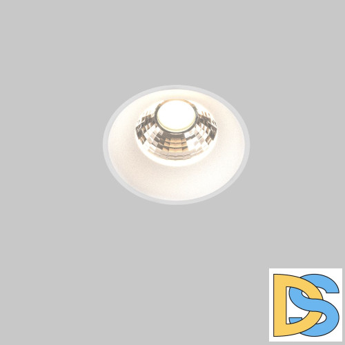 Встраиваемый светильник Maytoni Round DL058-12W3K-TRS-W