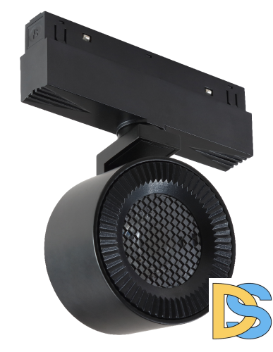 Трековый магнитный светильник iLedex Vision 4822-010-D82-12W-38DG-3000K BK (WALL WASHER)