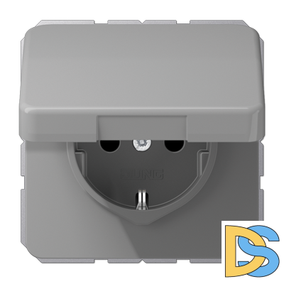 Розетка штепсельная Schuko Jung CD1520BFKLGR