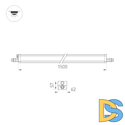 Линейный потолочный светильник Arlight ALT-TUBULAR-1500-36W Day4000 049812