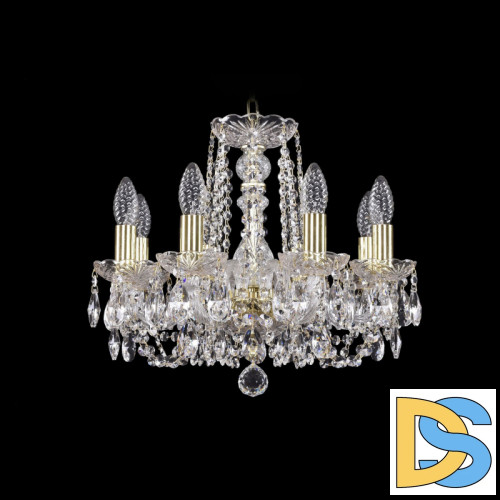 Подвесная люстра Bohemia Ivele Crystal 1402/8/141 G