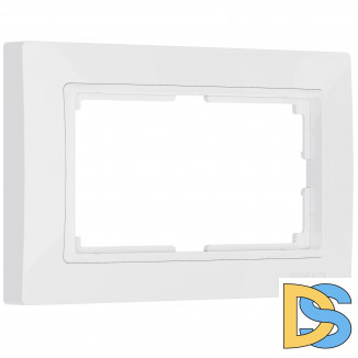 Рамка для двойной розетки (белый, basic) W0082001