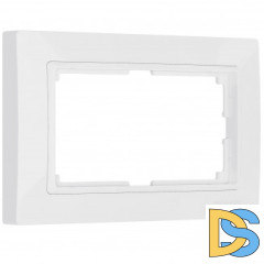 Рамка для двойной розетки (белый, basic) W0082001