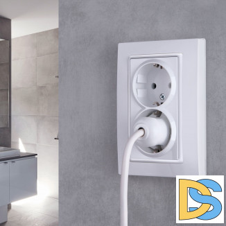 Рамка для двойной розетки (белый, basic) W0082001