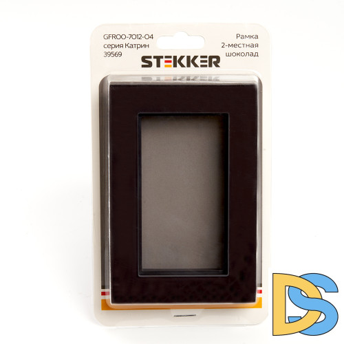 Рамка 2-местная без перемычки Stekker Катрин 39569