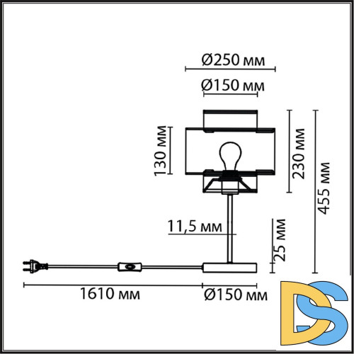 Настольная лампа Lumion Launa 8043/1T
