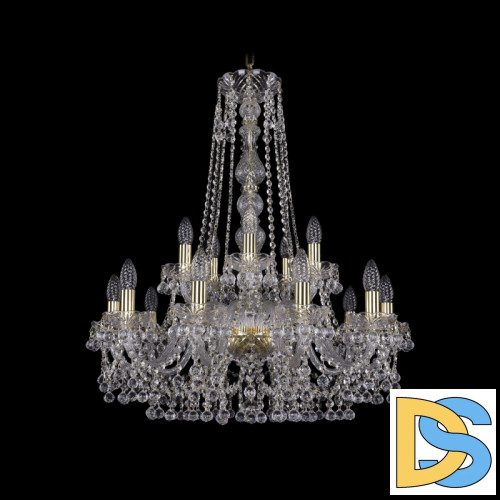 Подвесная люстра Bohemia Ivele Crystal 1409/10+5/240/h-77 G